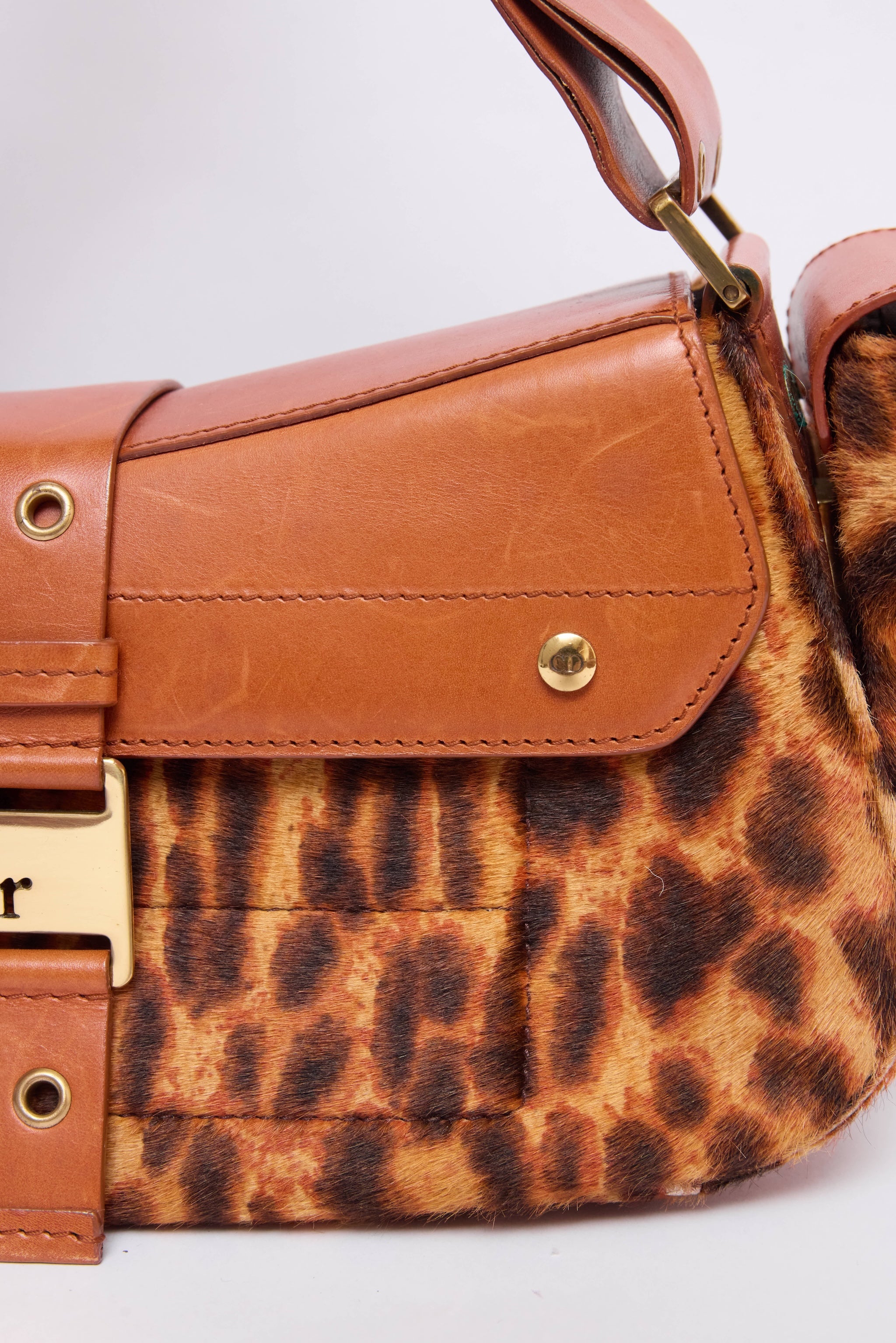 DIOR LEOPARD-PRINT PONYHAIR COLUMBUS