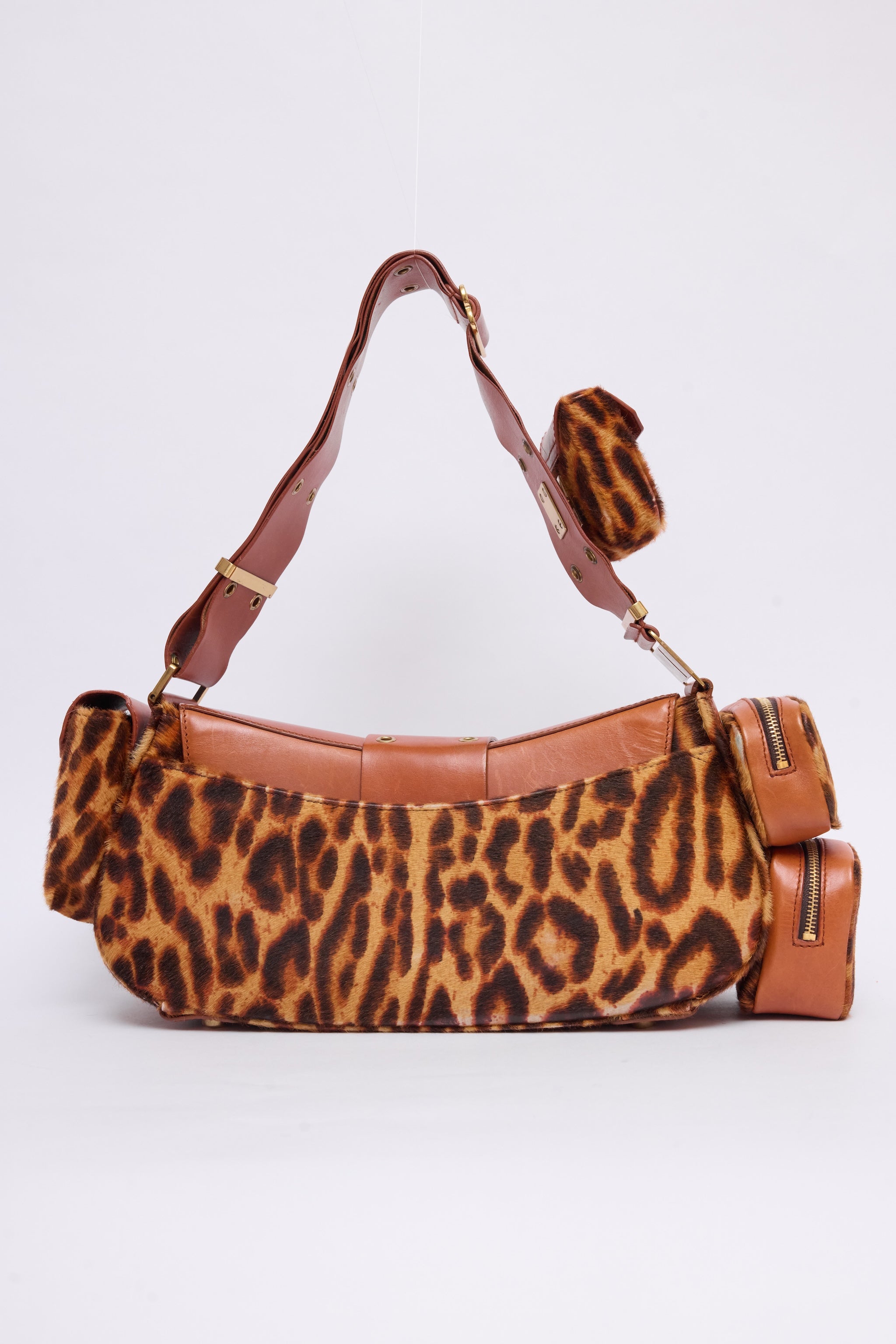 DIOR LEOPARD-PRINT PONYHAIR COLUMBUS