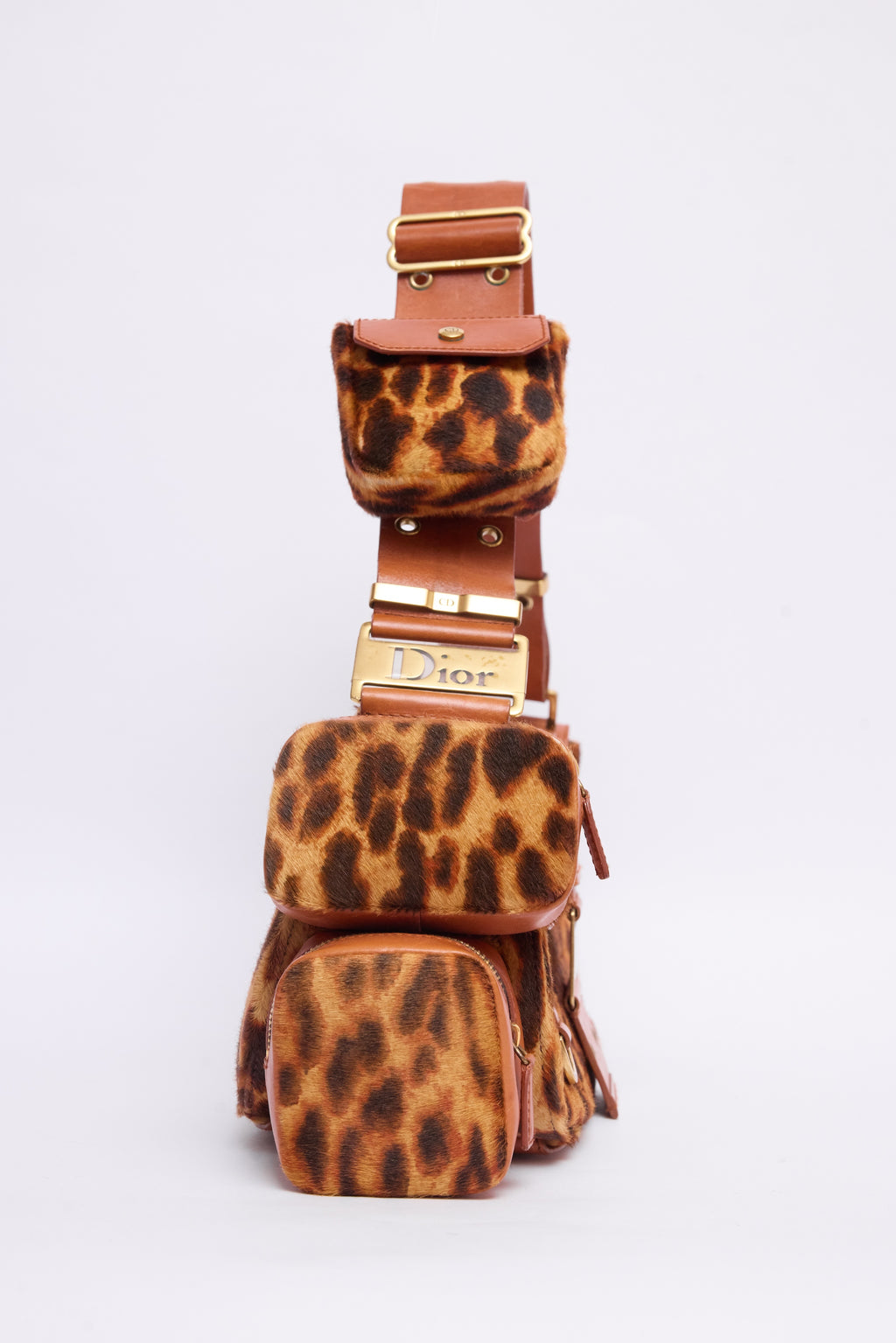 DIOR LEOPARD-PRINT PONYHAIR COLUMBUS