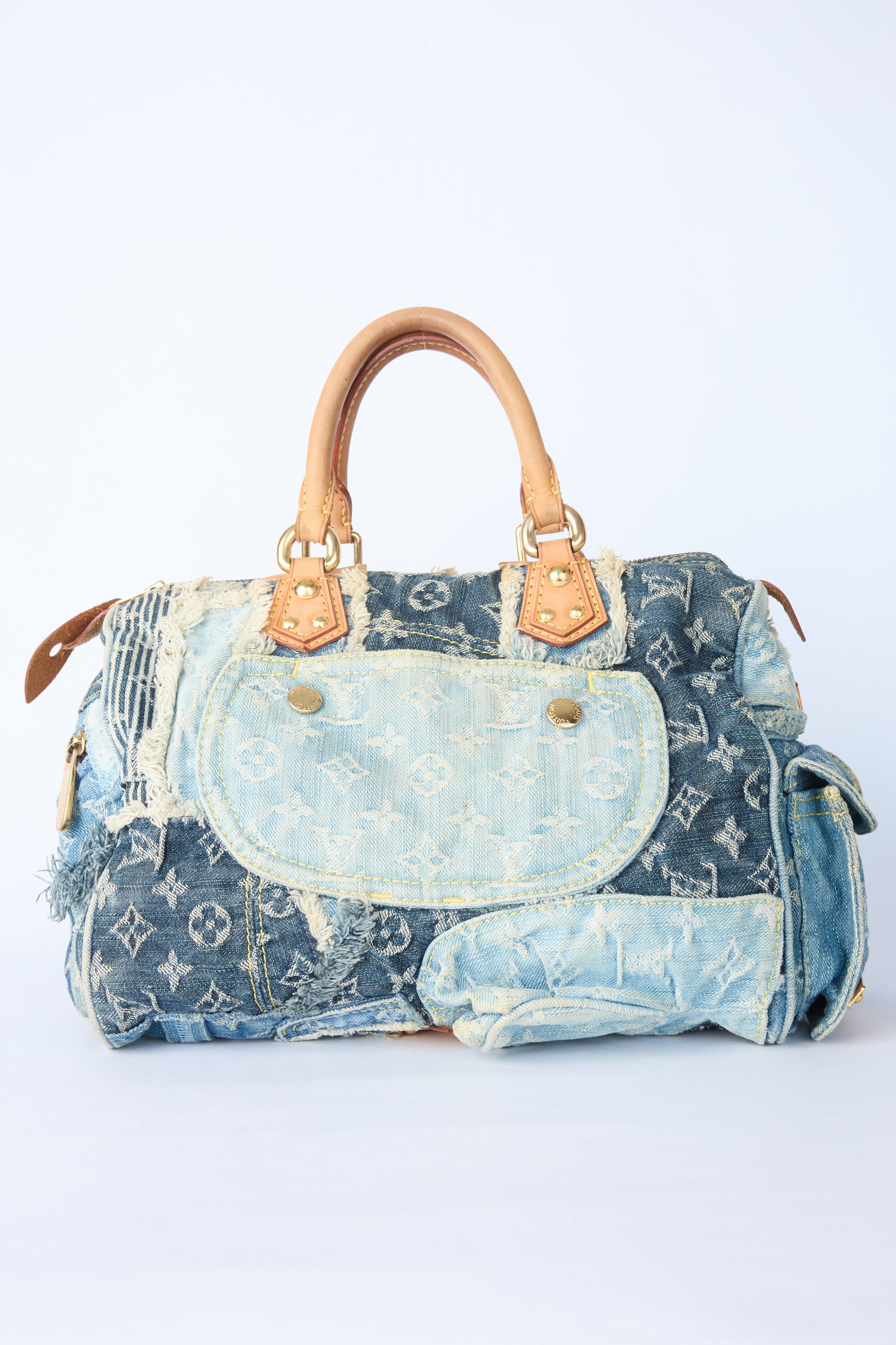 LOUIS VUITTON DENIM PATCHWORK SPEEDY