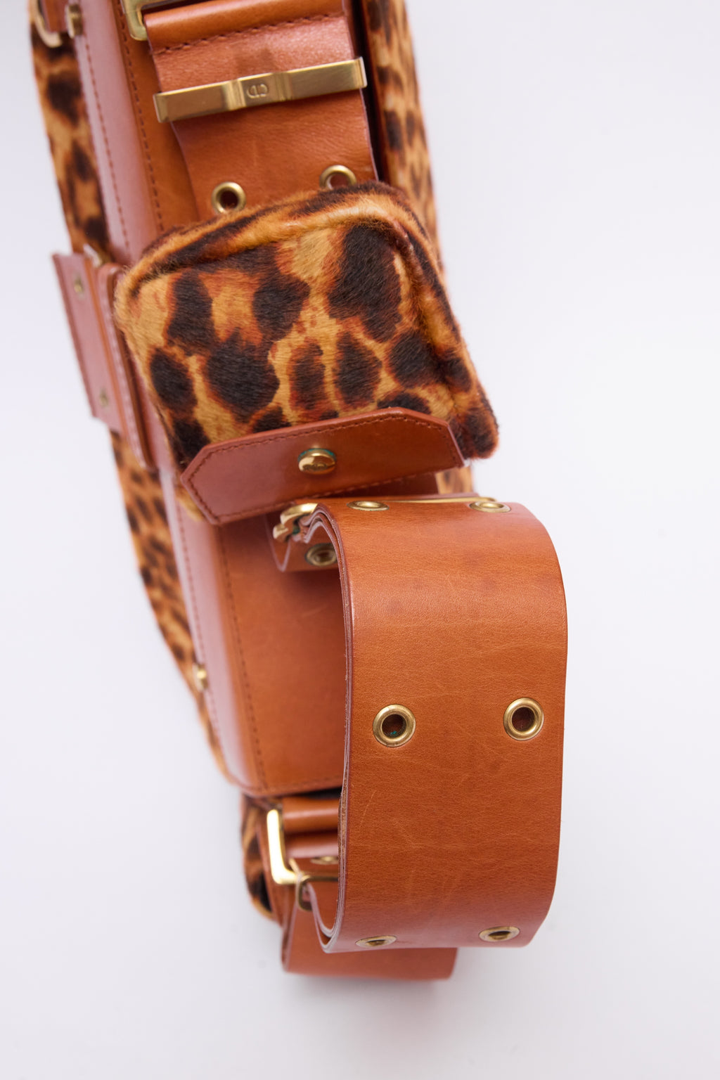 DIOR LEOPARD-PRINT PONYHAIR COLUMBUS