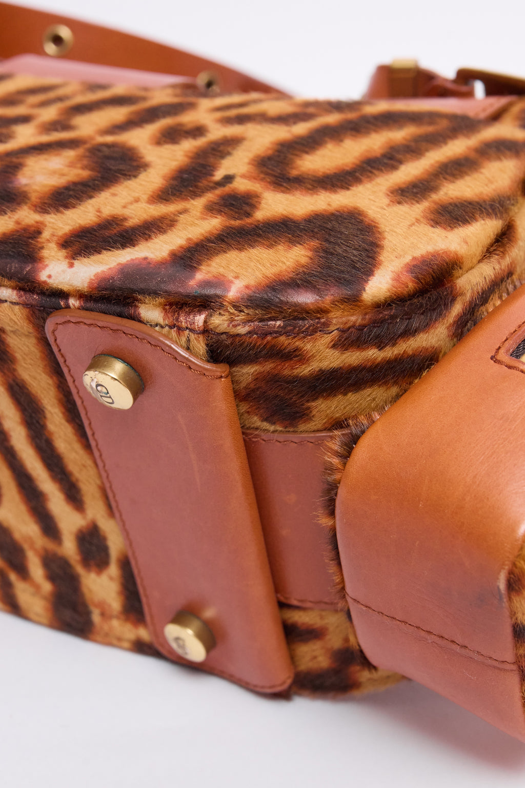 DIOR LEOPARD-PRINT PONYHAIR COLUMBUS