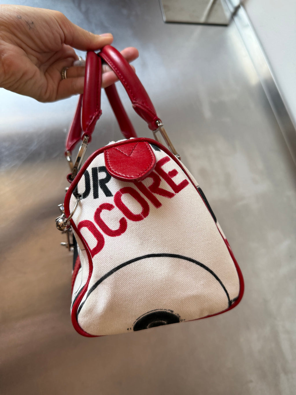 DIOR PIERCED BOSTON BAG