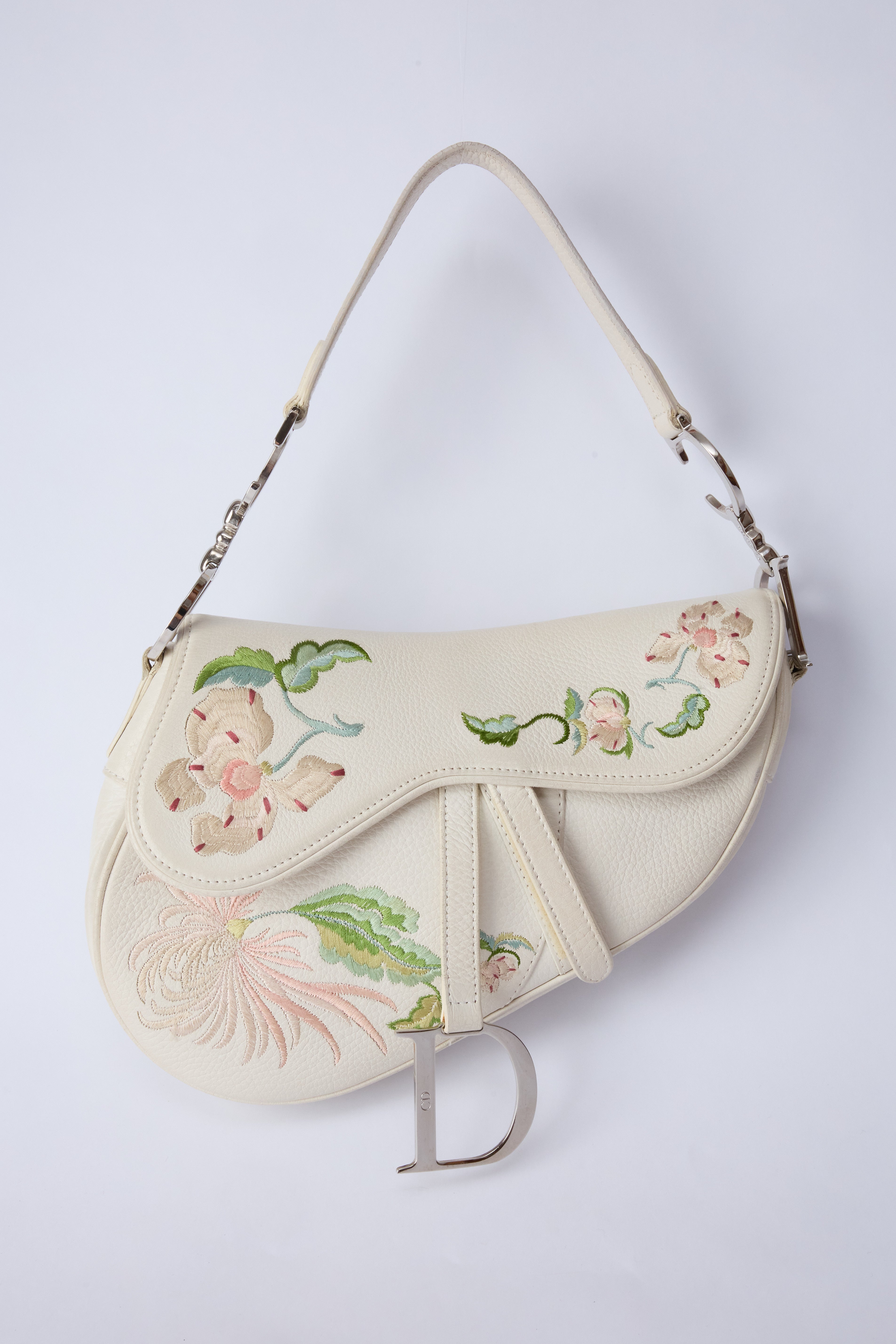 DIOR WHITE ROMANTIQUE SADDLE