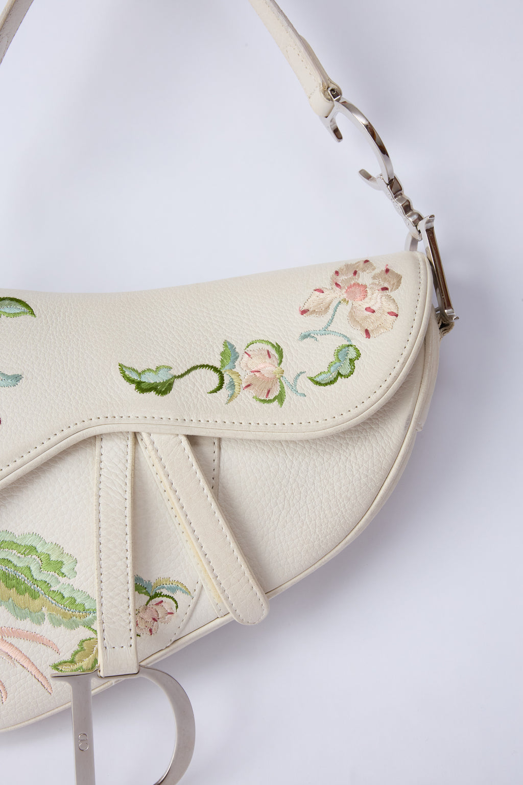 DIOR WHITE ROMANTIQUE SADDLE