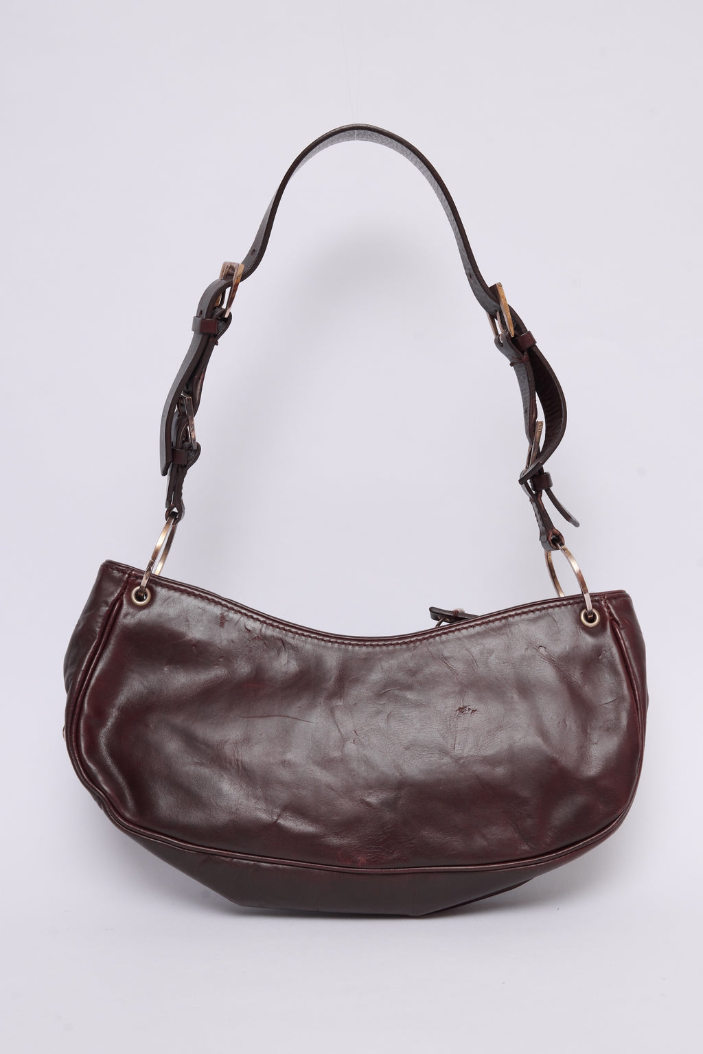 DIOR BROWN HARDCORE PIERCED POCHETTE