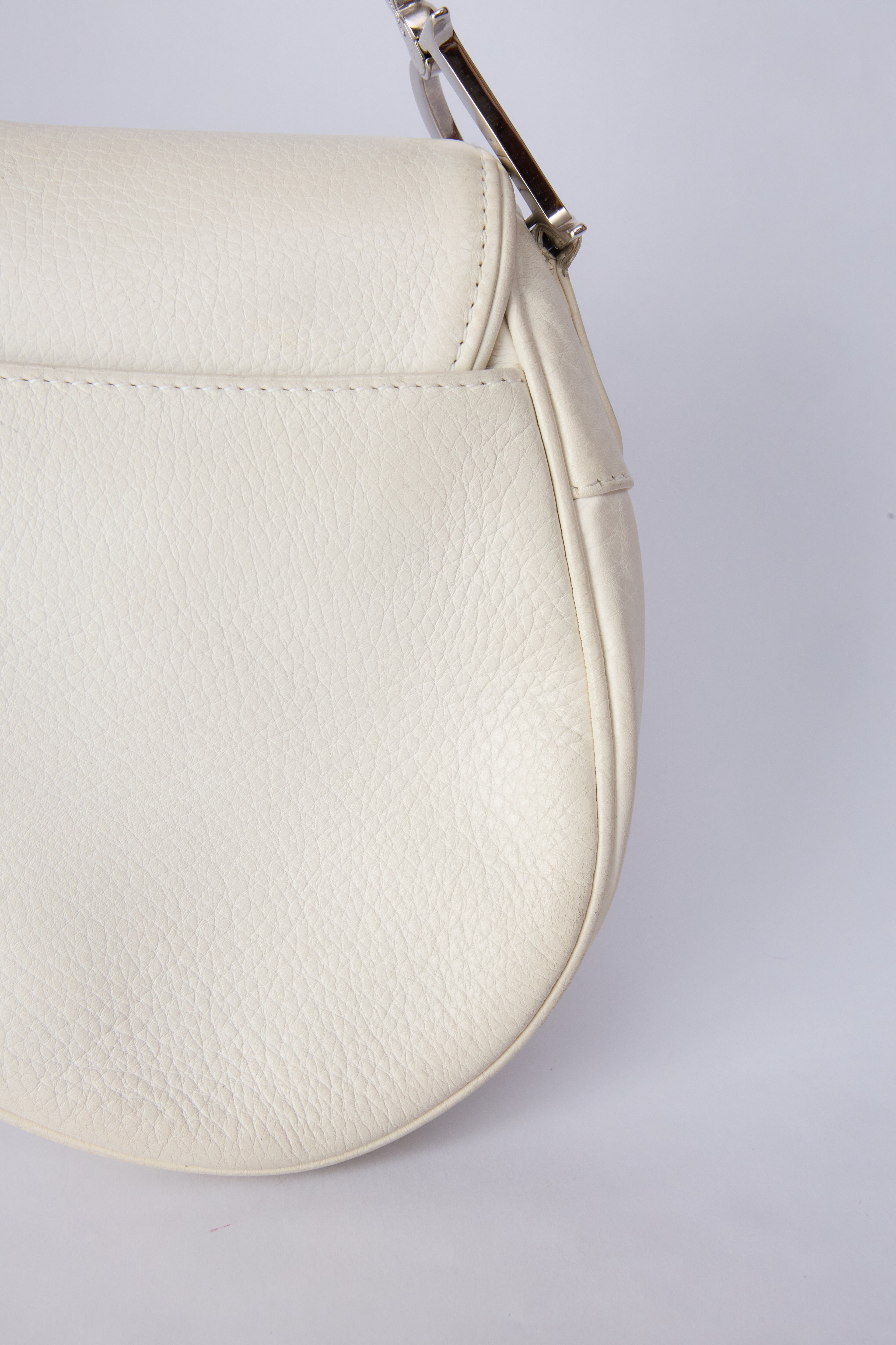 DIOR WHITE ROMANTIQUE SADDLE
