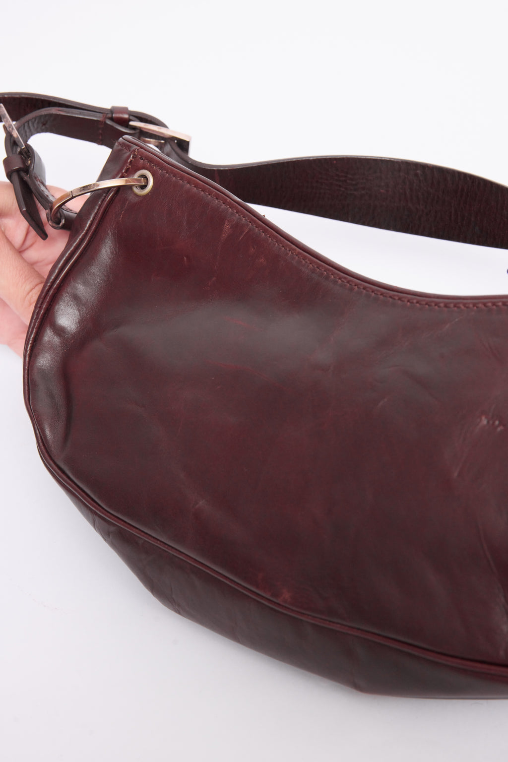 DIOR BROWN HARDCORE PIERCED POCHETTE