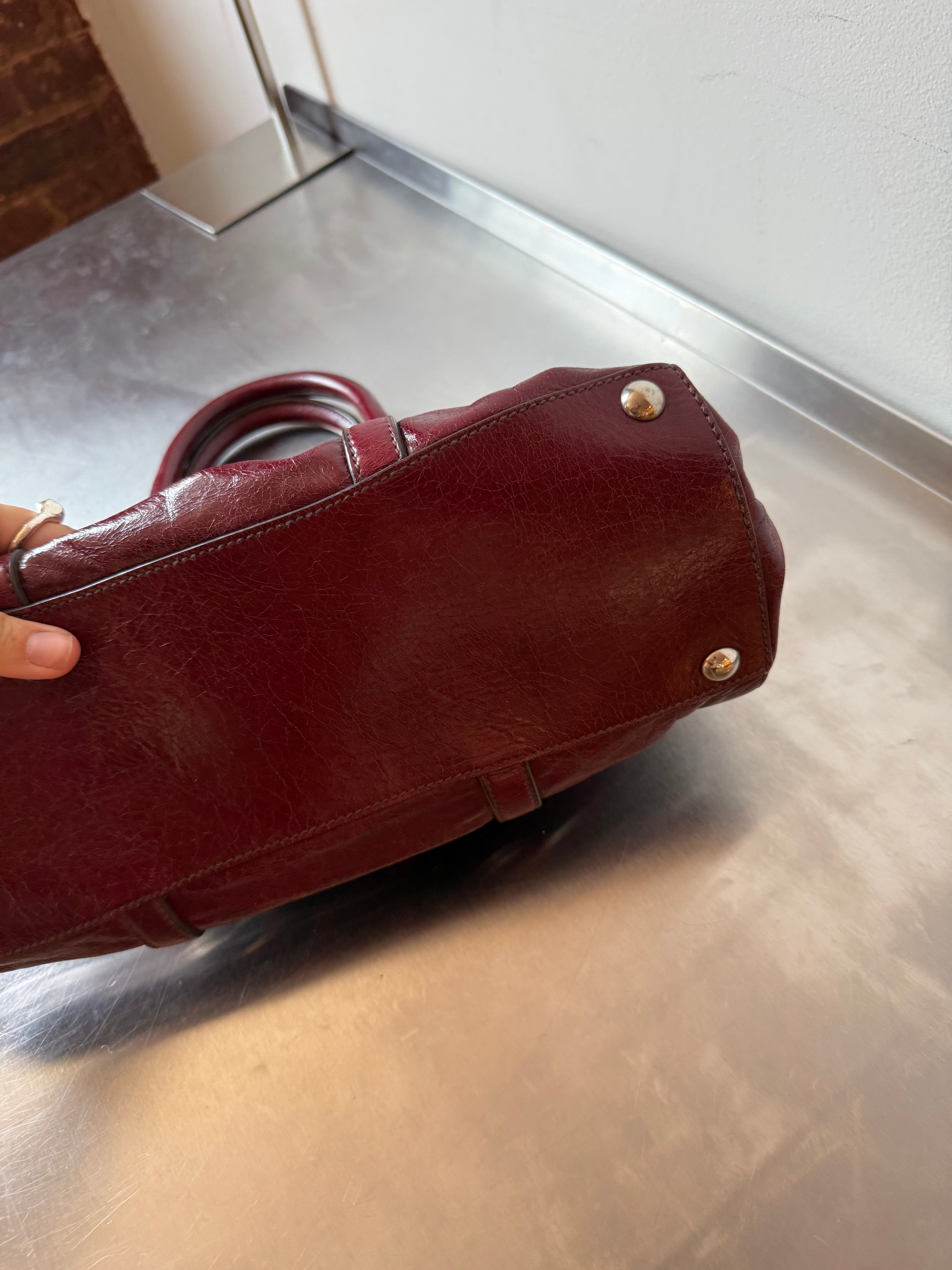 MIU MIU BURGUNDY VITELLO BAG