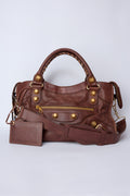 BALENCIAGA BROWN GIANT HARDWARE CITY