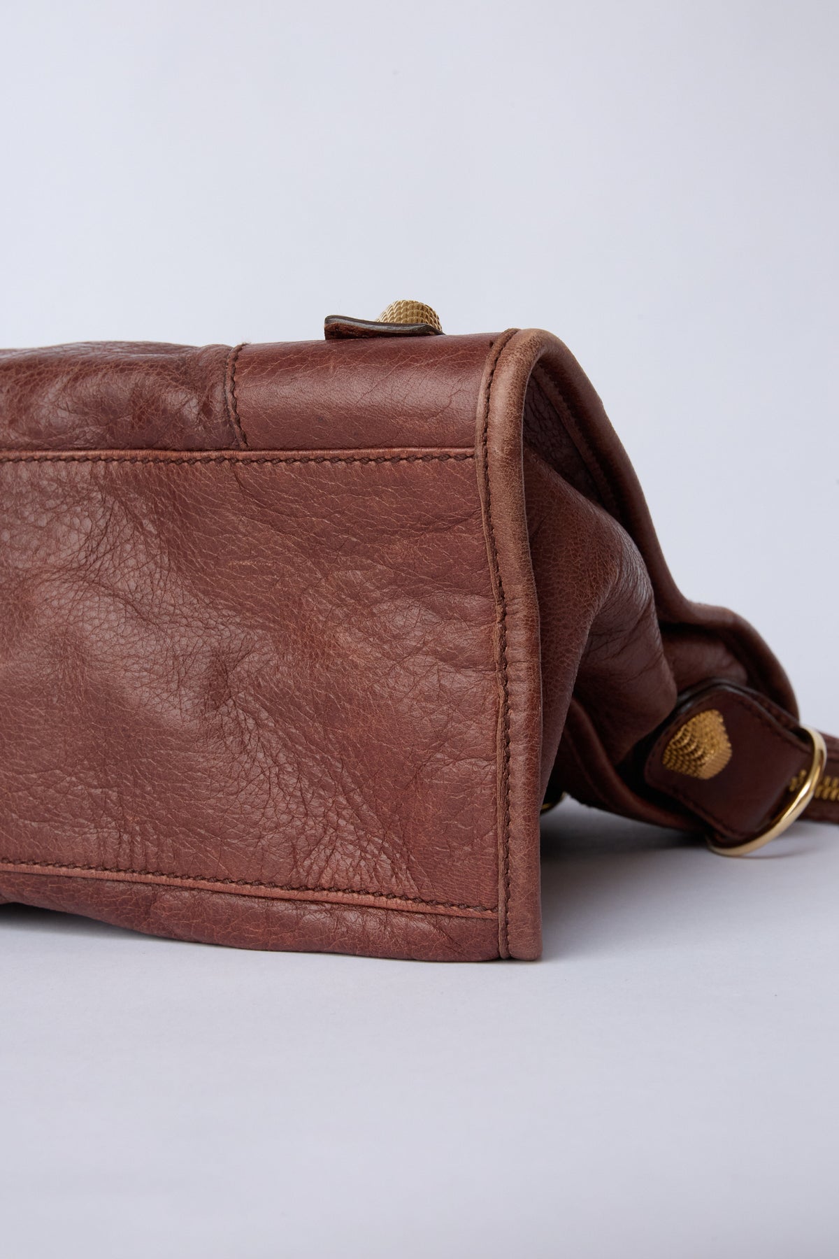 BALENCIAGA BROWN GIANT HARDWARE CITY