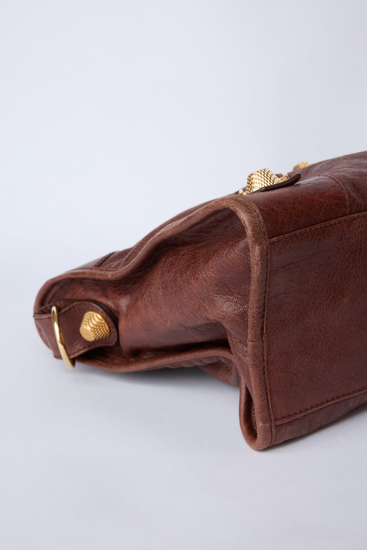 BALENCIAGA BROWN GIANT HARDWARE CITY