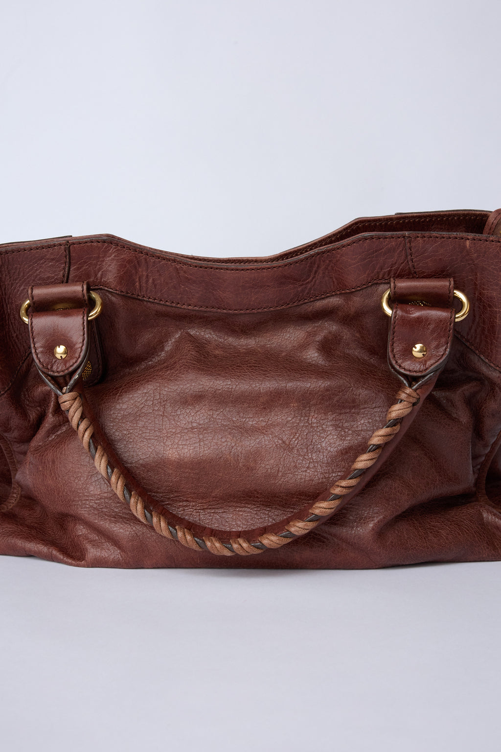 BALENCIAGA BROWN GIANT HARDWARE CITY