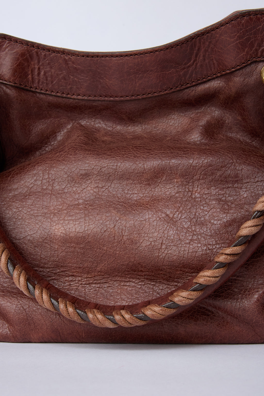 BALENCIAGA BROWN GIANT HARDWARE CITY