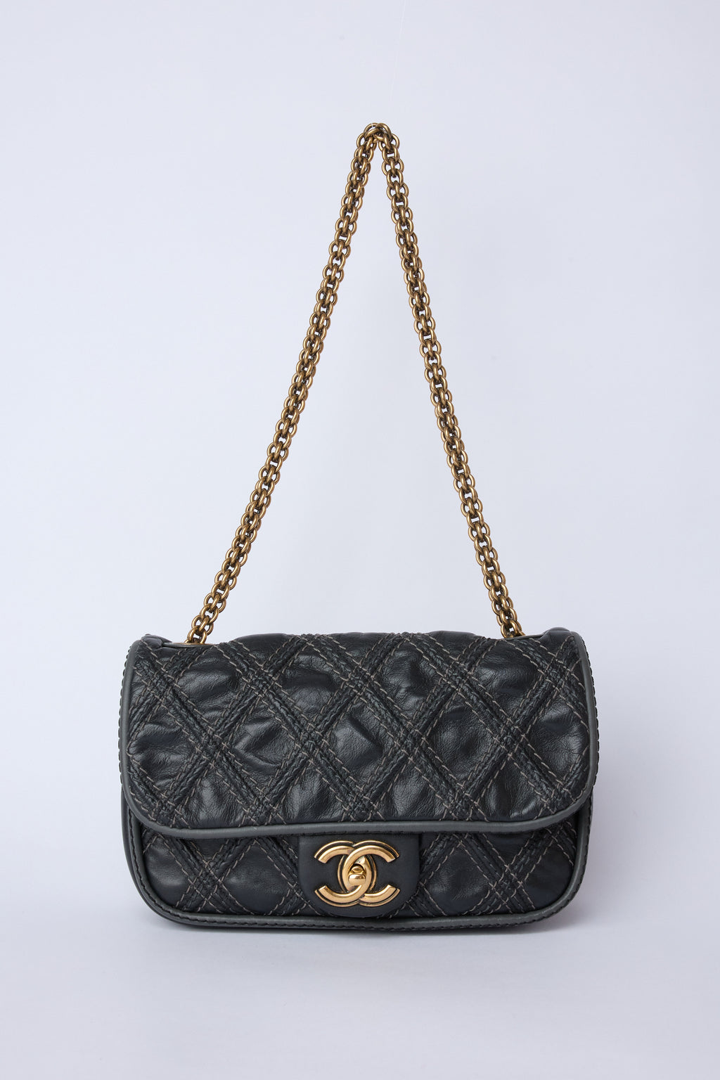 CHANEL PARIS-BOMBAY BLACK TRIPTYCH FLAP