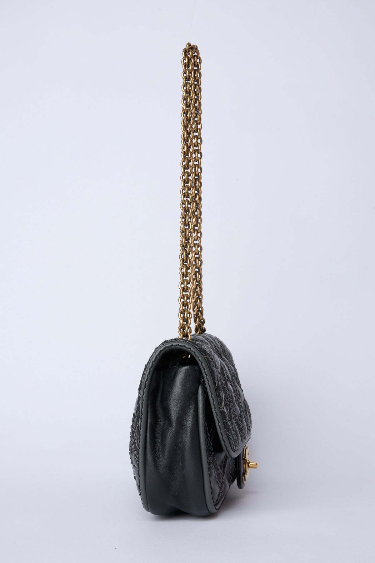 CHANEL PARIS-BOMBAY BLACK TRIPTYCH FLAP