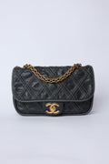 CHANEL PARIS-BOMBAY BLACK TRIPTYCH FLAP