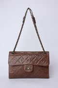 CHANEL PARIS-EDINBURGH BROWN CRAVE FLAP