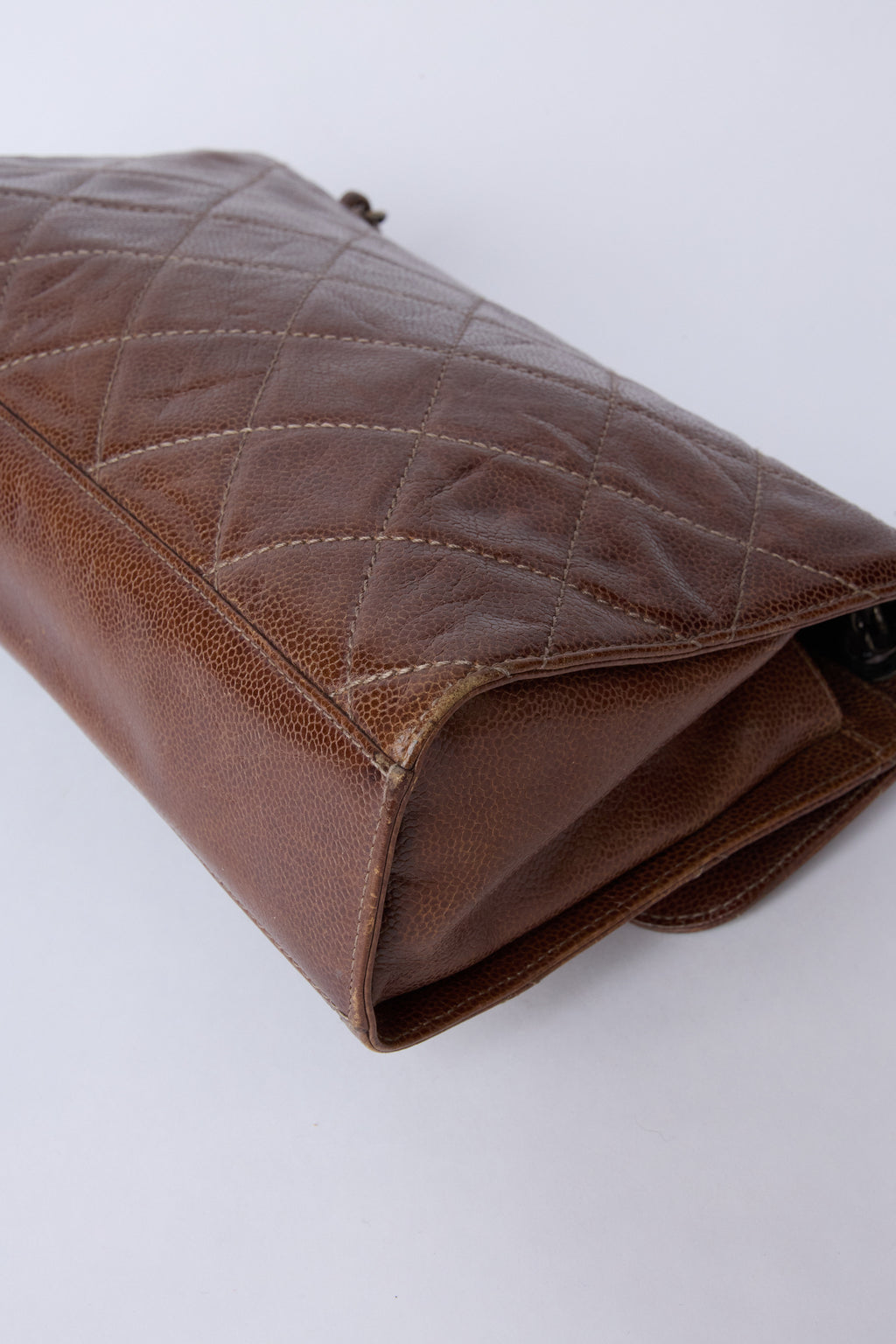 CHANEL PARIS-EDINBURGH BROWN CRAVE FLAP