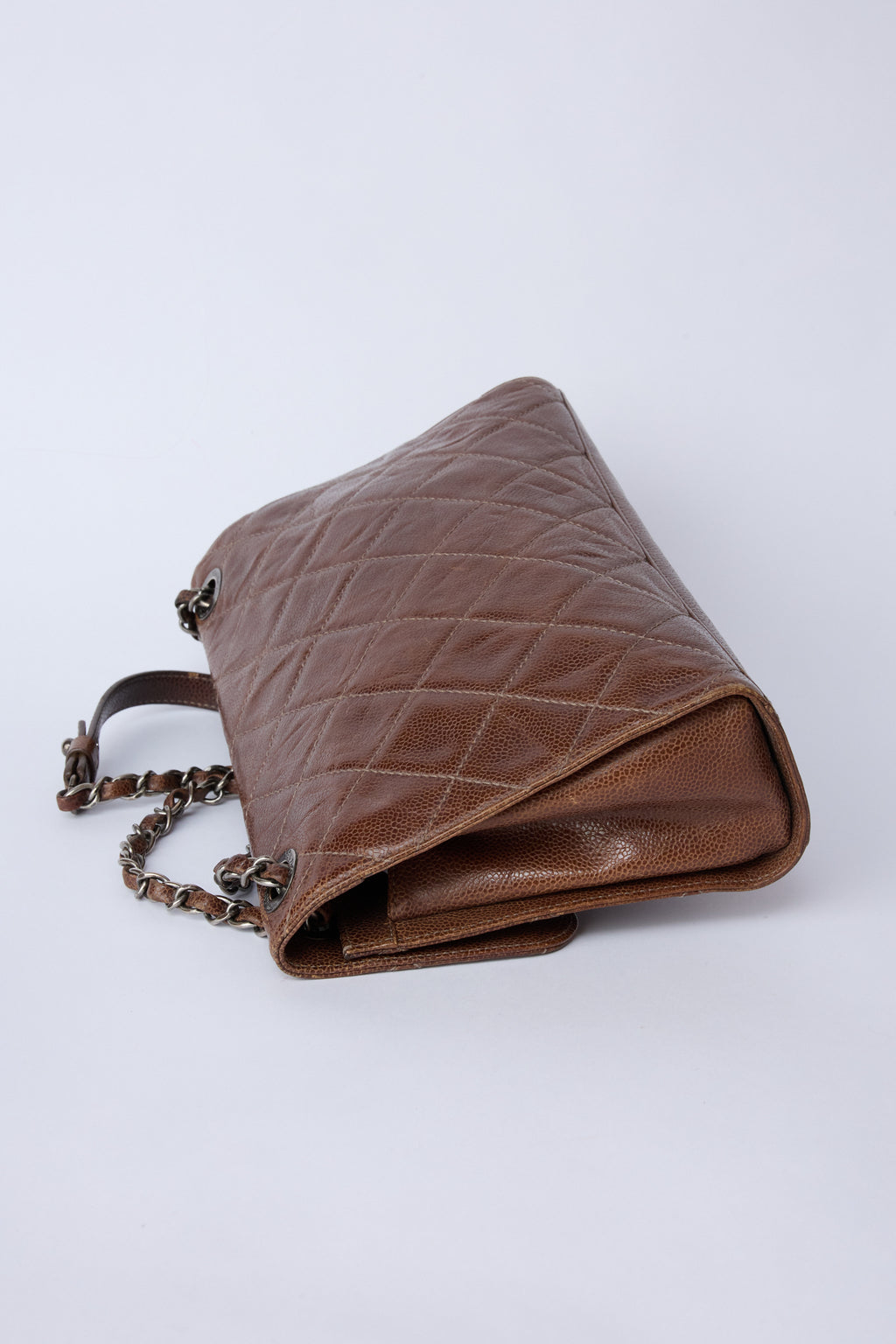 CHANEL PARIS-EDINBURGH BROWN CRAVE FLAP
