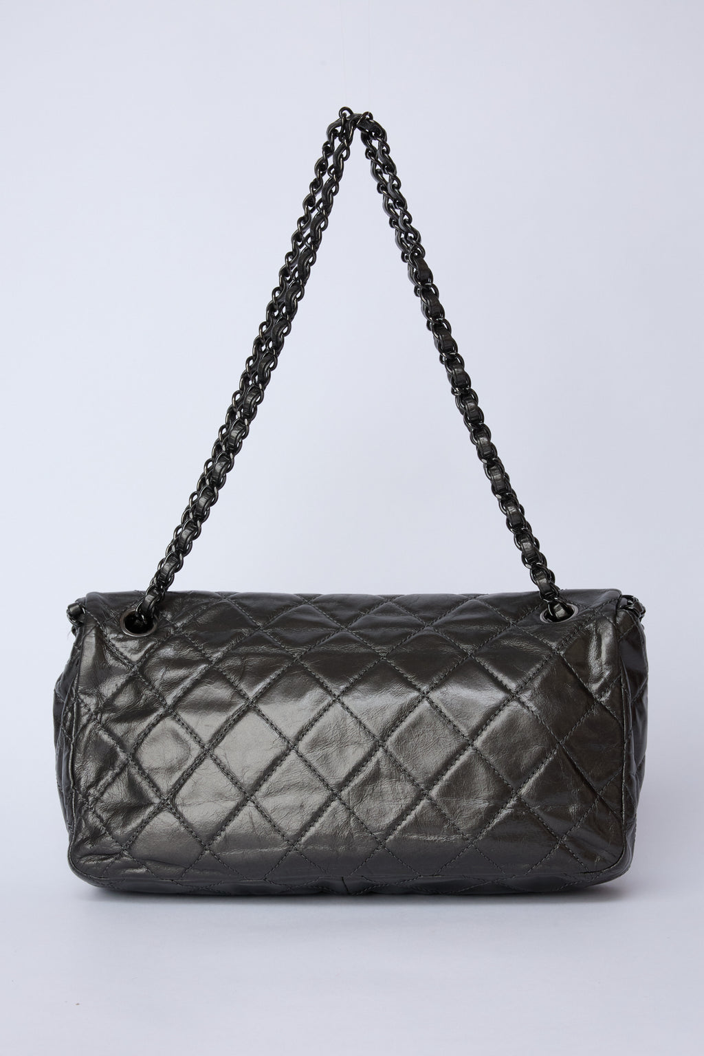 CHANEL CHAIN ME GUNMETAL GREY FLAP