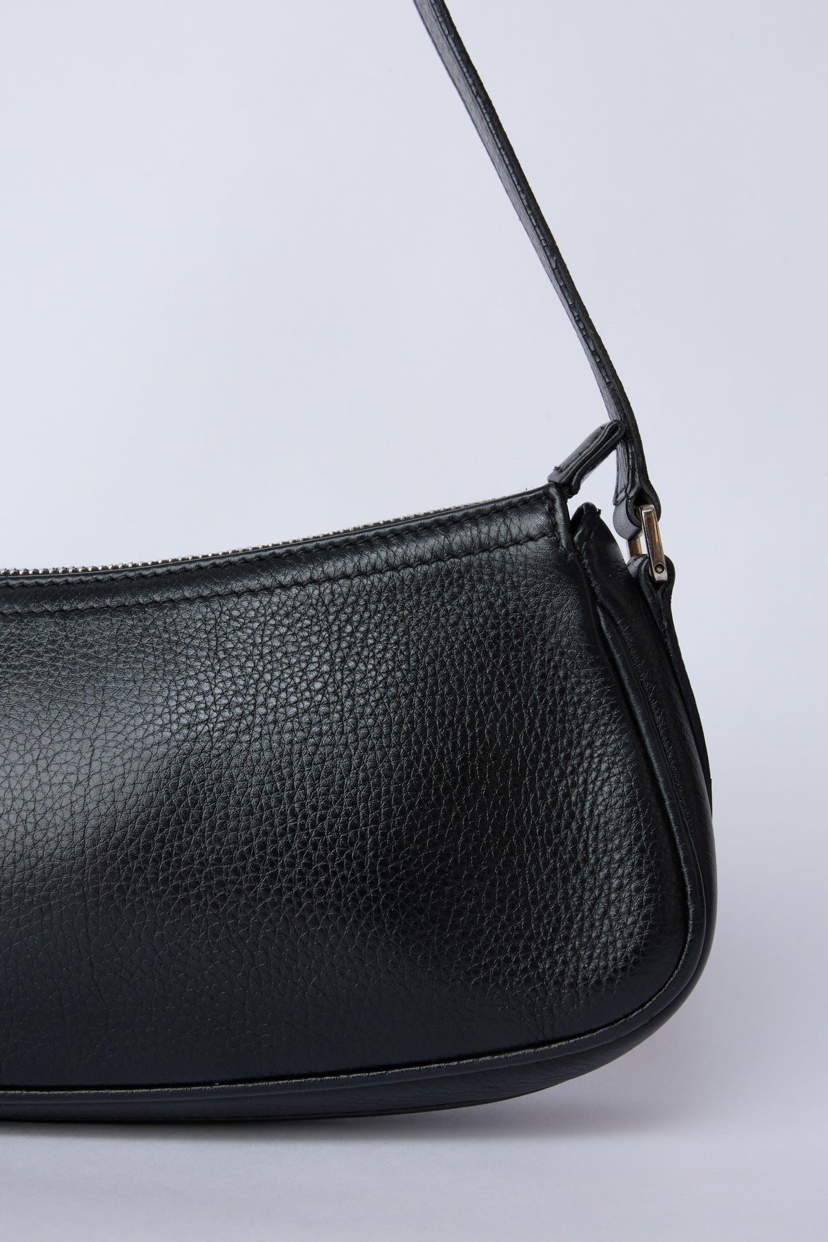 DIOR DIORISSIMO BLACK SPELLOUT CHARM POCHETTE