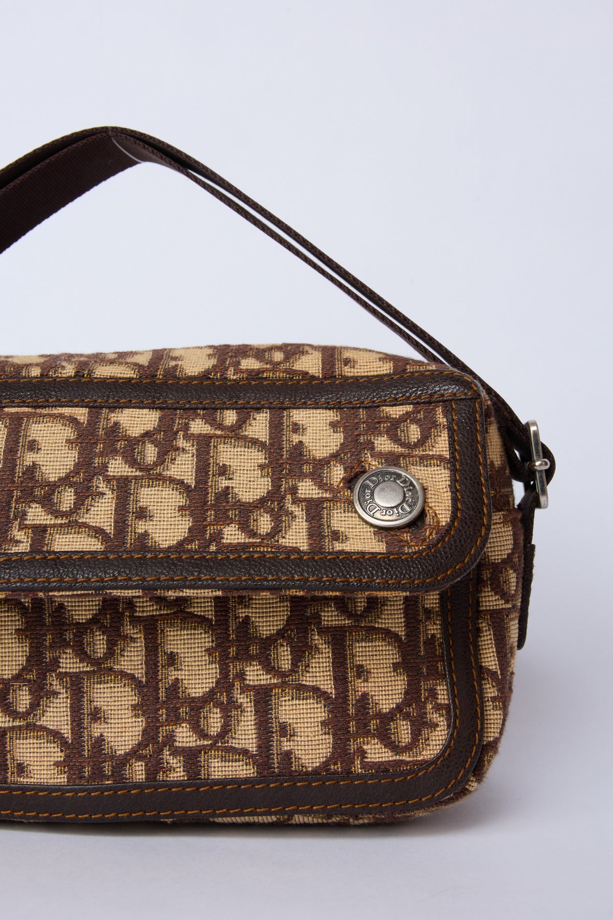 DIOR BROWN TROTTER FLIGHT BAG