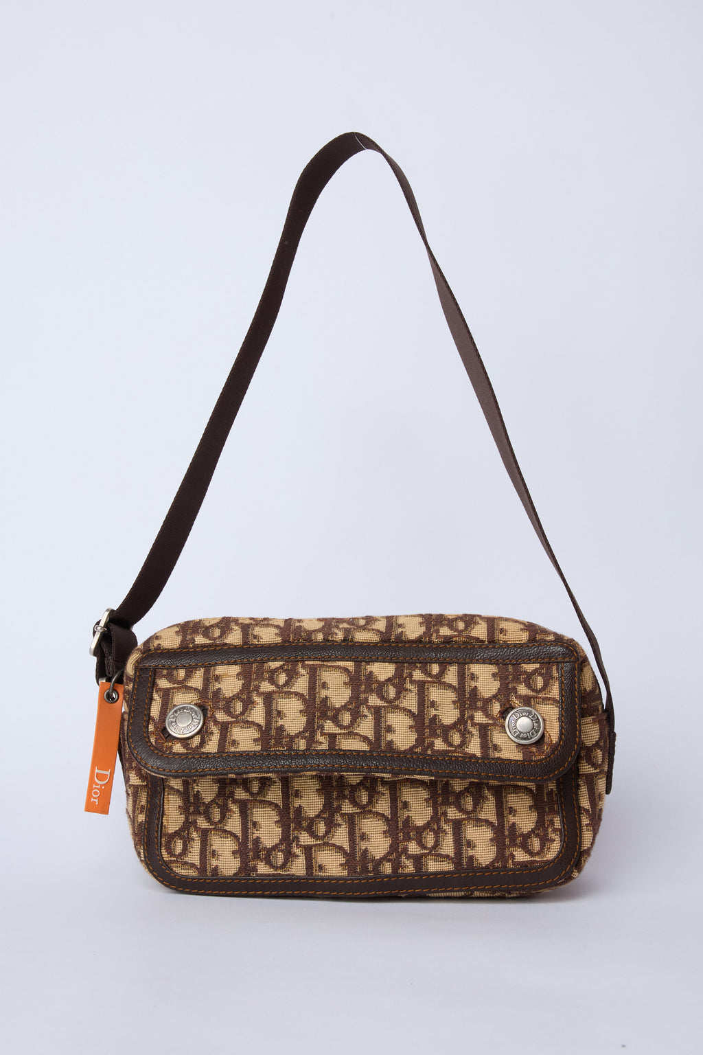 DIOR BROWN TROTTER FLIGHT BAG