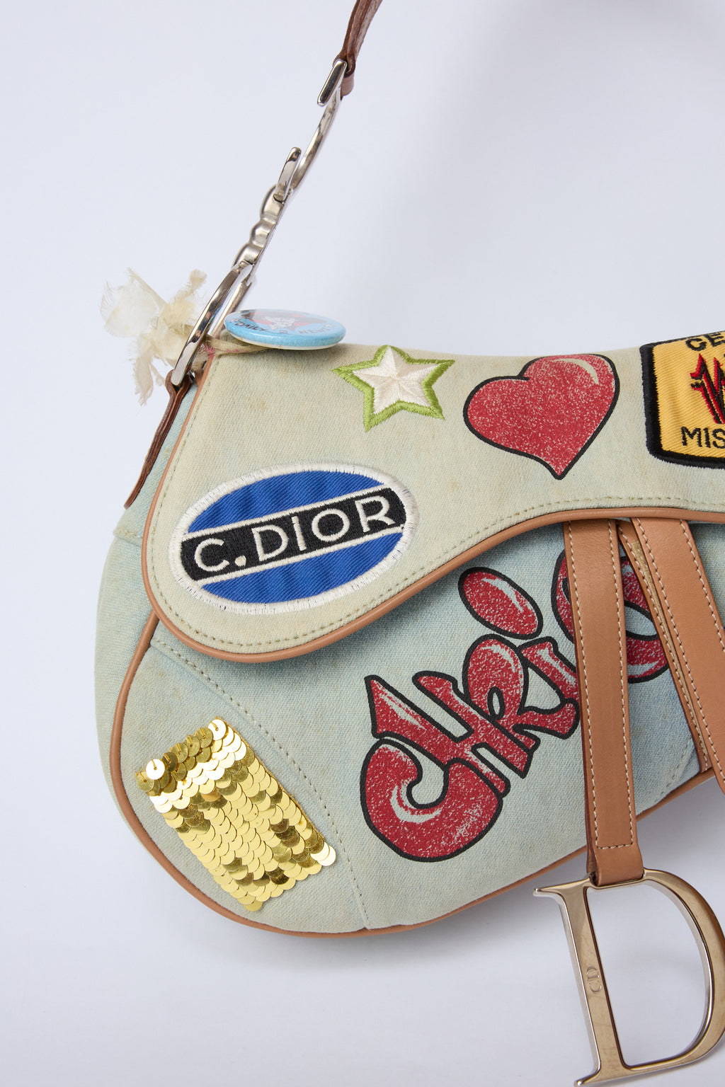 LIMITED EDITION DIOR DENIM MISS DIORELLA SADDLE