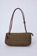 FENDI TRICOLOR ZUCCA CANVAS TRIPLE STRAP POCHETTE
