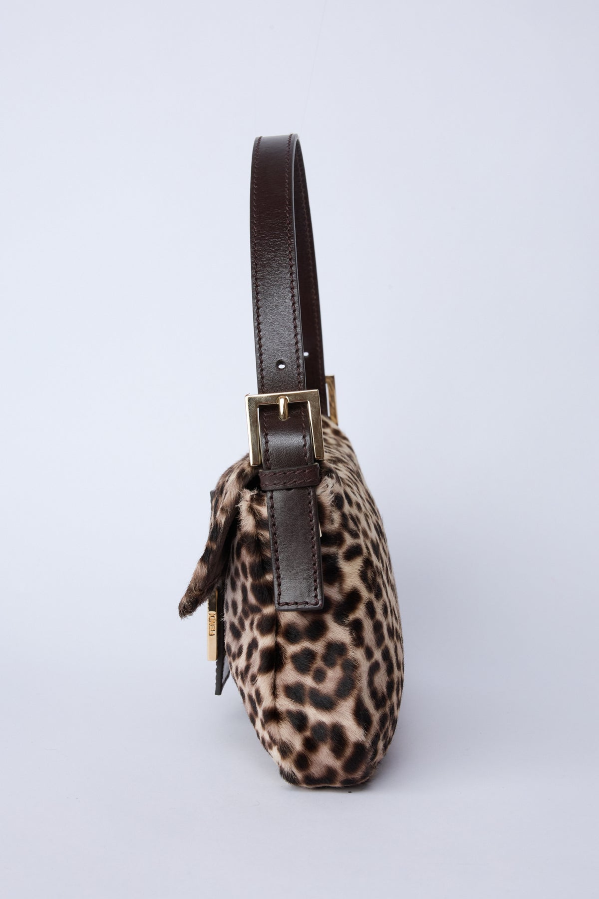 FENDI LEOPARD PONY HAIR BAGUETTE