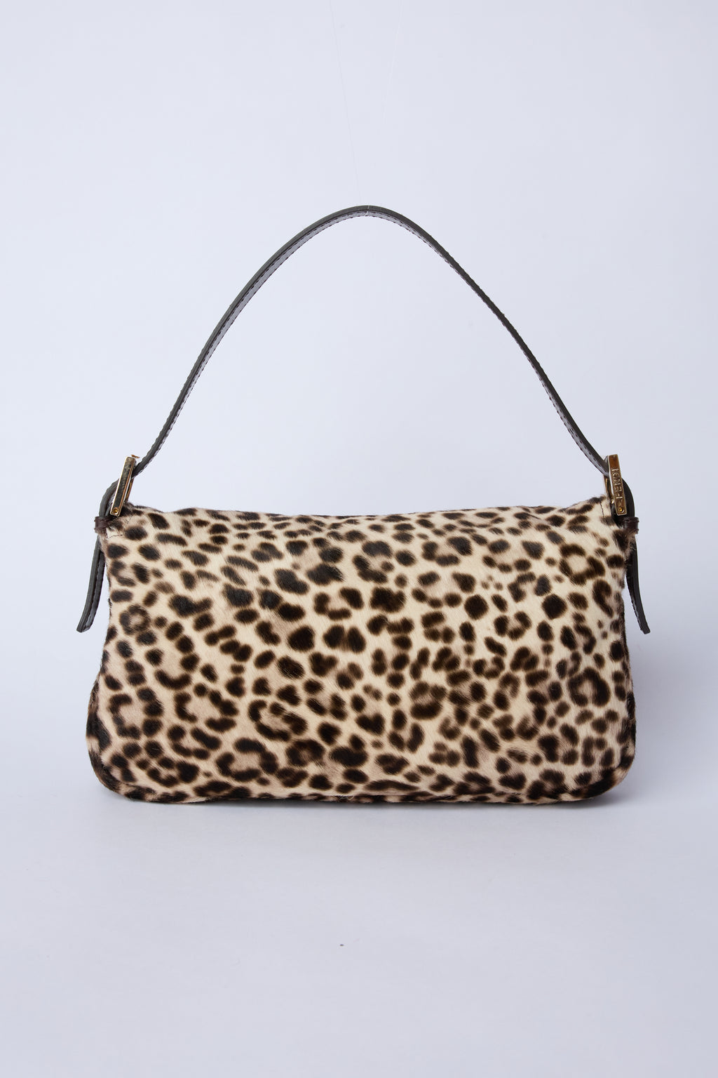 FENDI LEOPARD PONY HAIR BAGUETTE