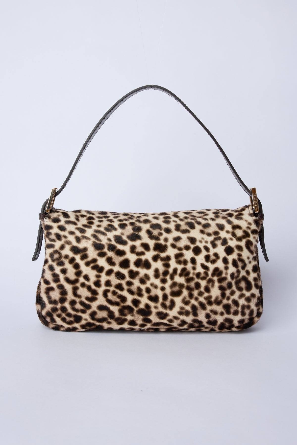 FENDI LEOPARD PONY HAIR BAGUETTE