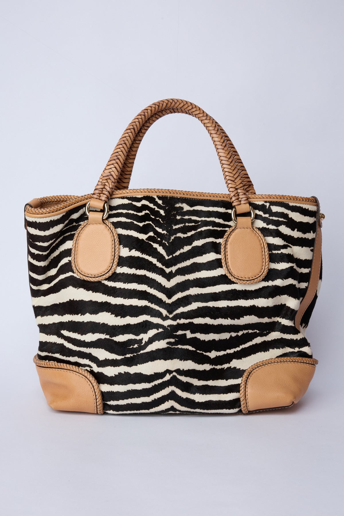 GUCCI MARRAKECH ANIMAL-PRINT PONY HAIR TOTE
