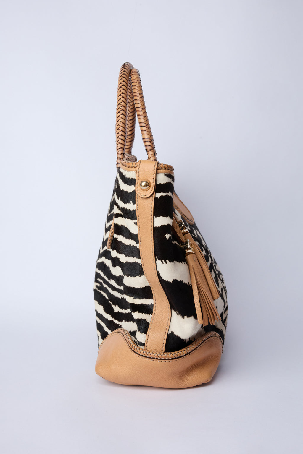 GUCCI MARRAKECH ANIMAL-PRINT PONY HAIR TOTE