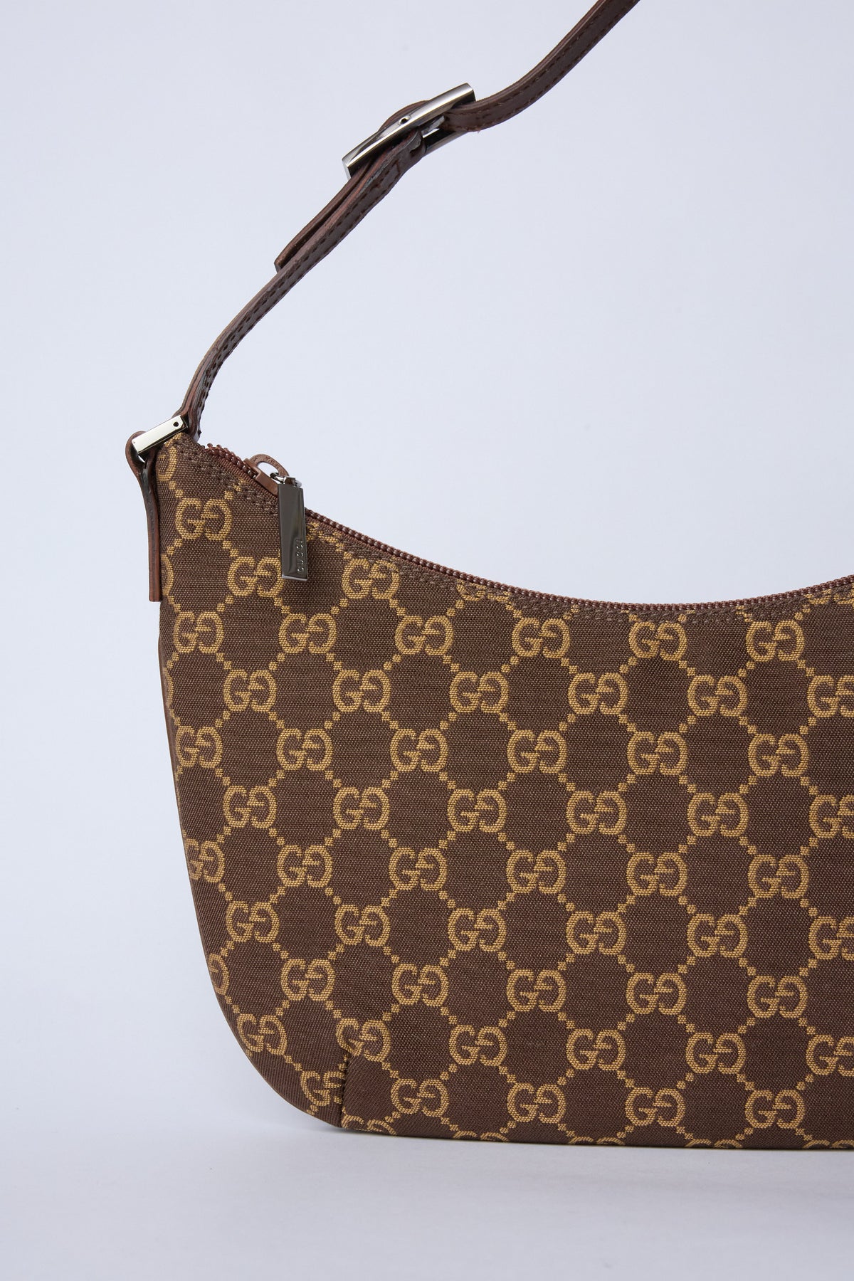 GUCCI BROWN GG POCHETTE