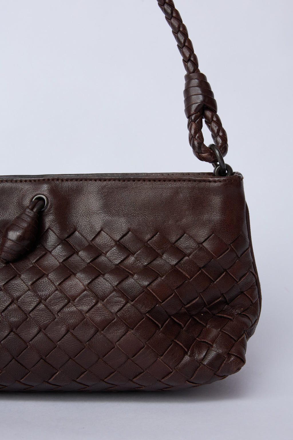 BOTTEGA BROWN NAPPA INTRECCIATO POCHETTE