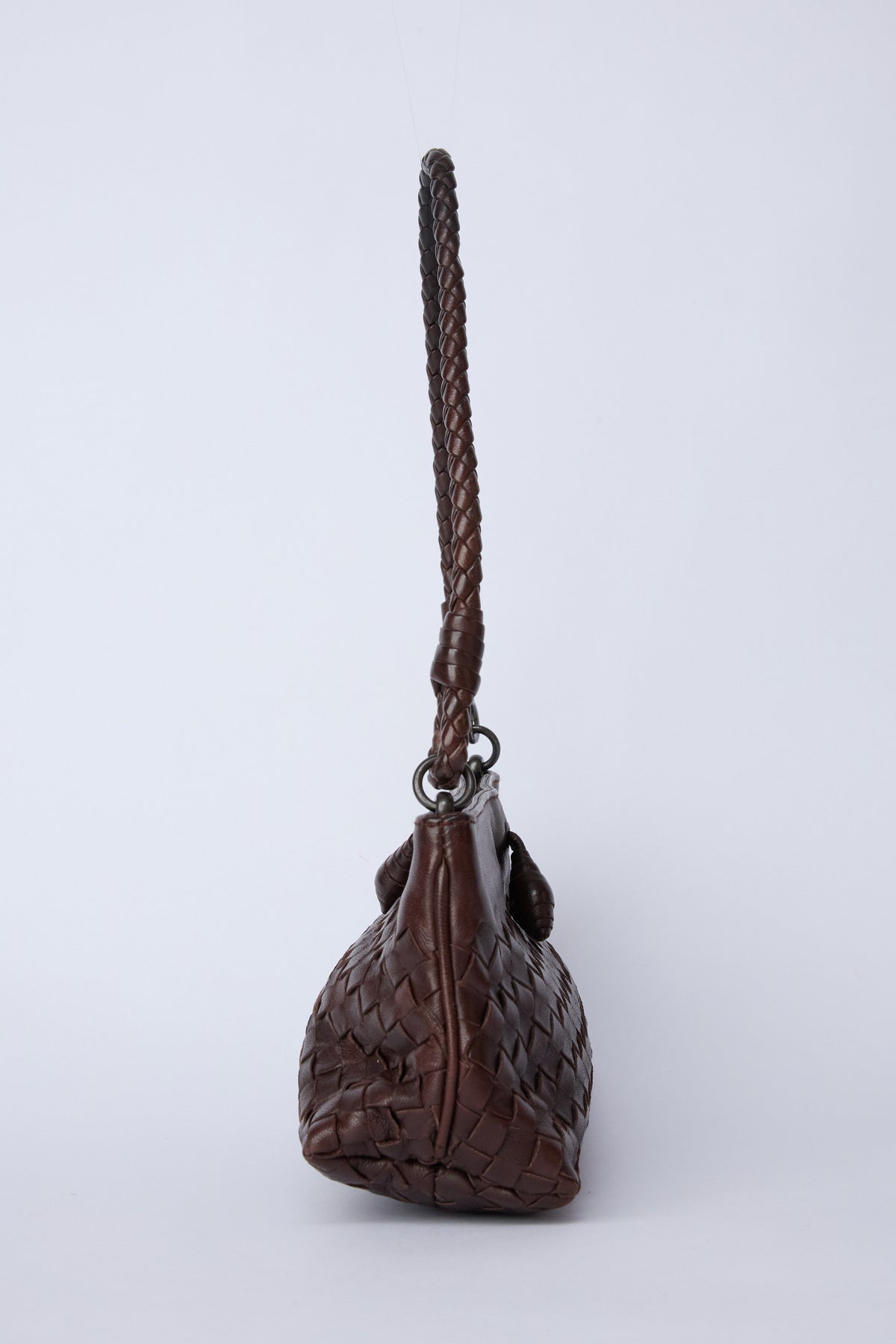 BOTTEGA BROWN NAPPA INTRECCIATO POCHETTE