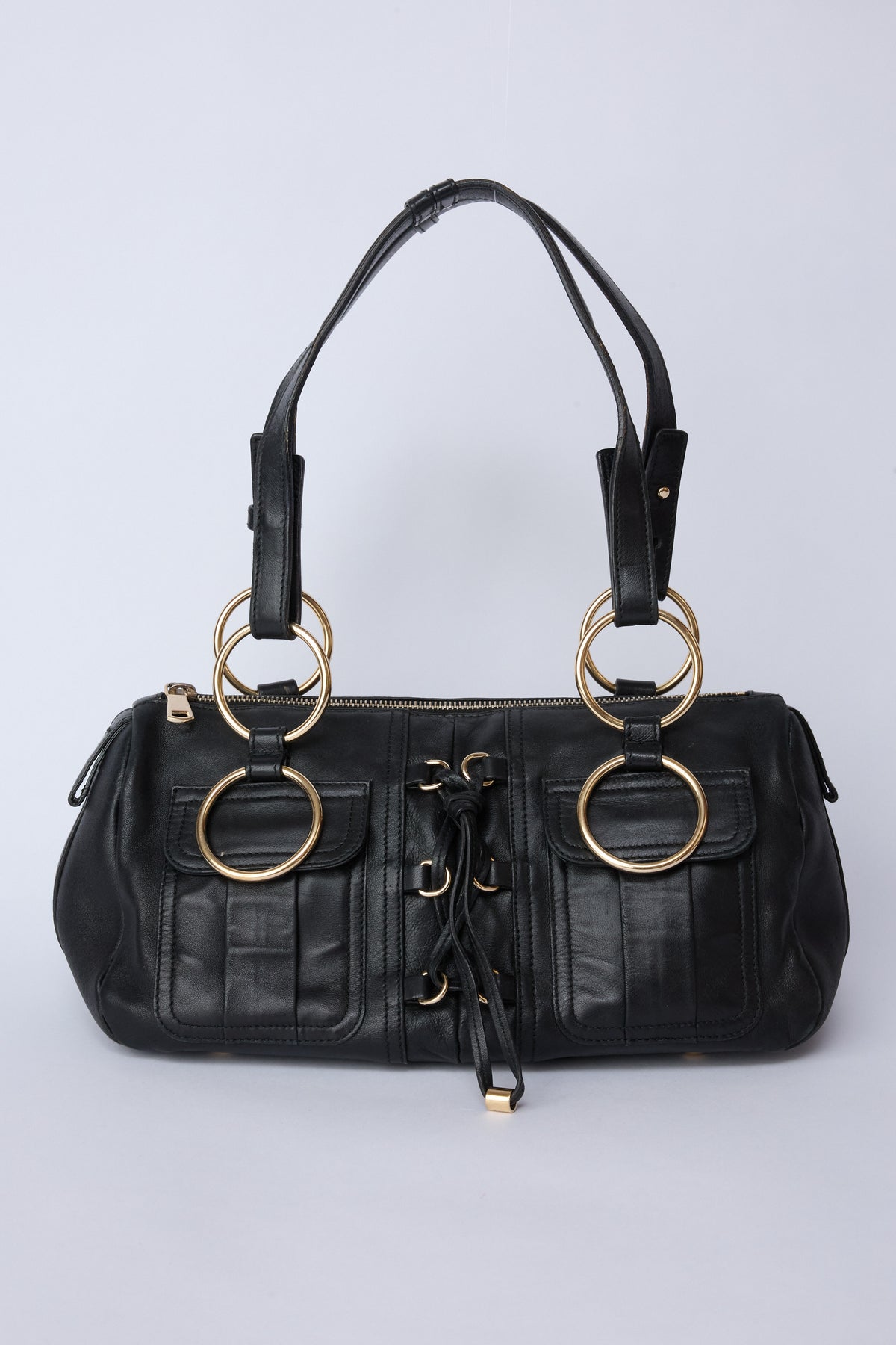 YSL LACEUP RING BOWLER