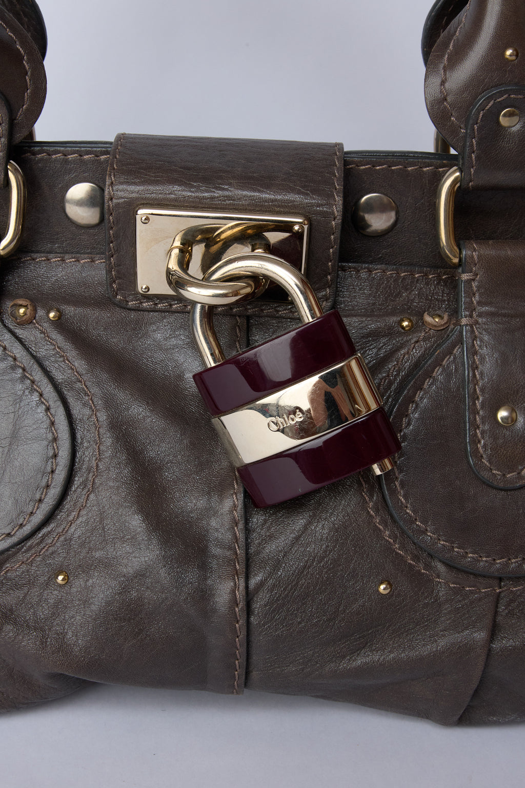 CHLOE MOKA GREY PLEXO PADDINGTON