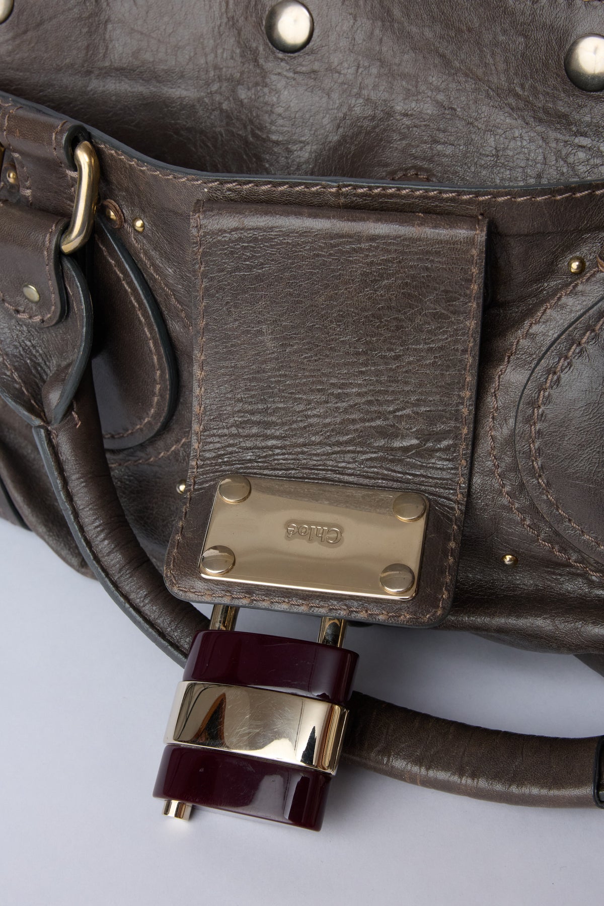CHLOE MOKA GREY PLEXO PADDINGTON