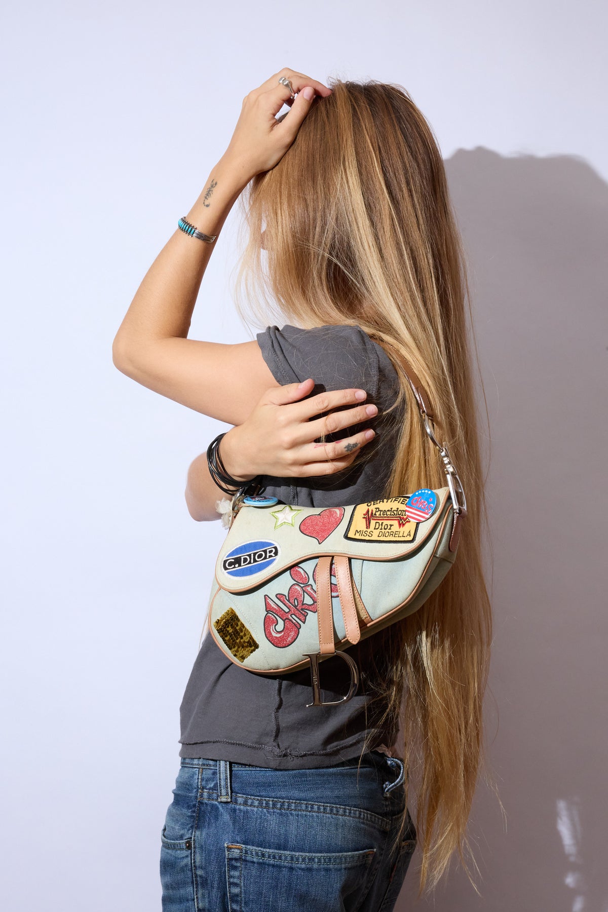 LIMITED EDITION DIOR DENIM MISS DIORELLA SADDLE
