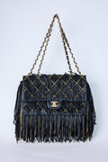 CHANEL FRINGE METALLIC FLAP