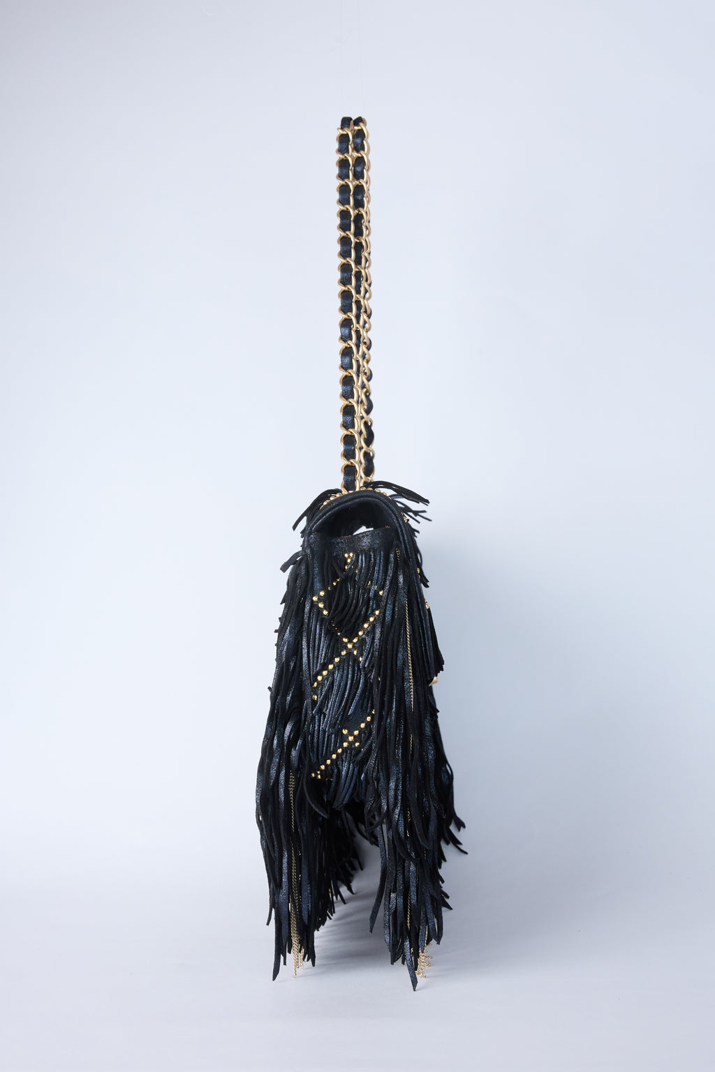 CHANEL FRINGE METALLIC FLAP