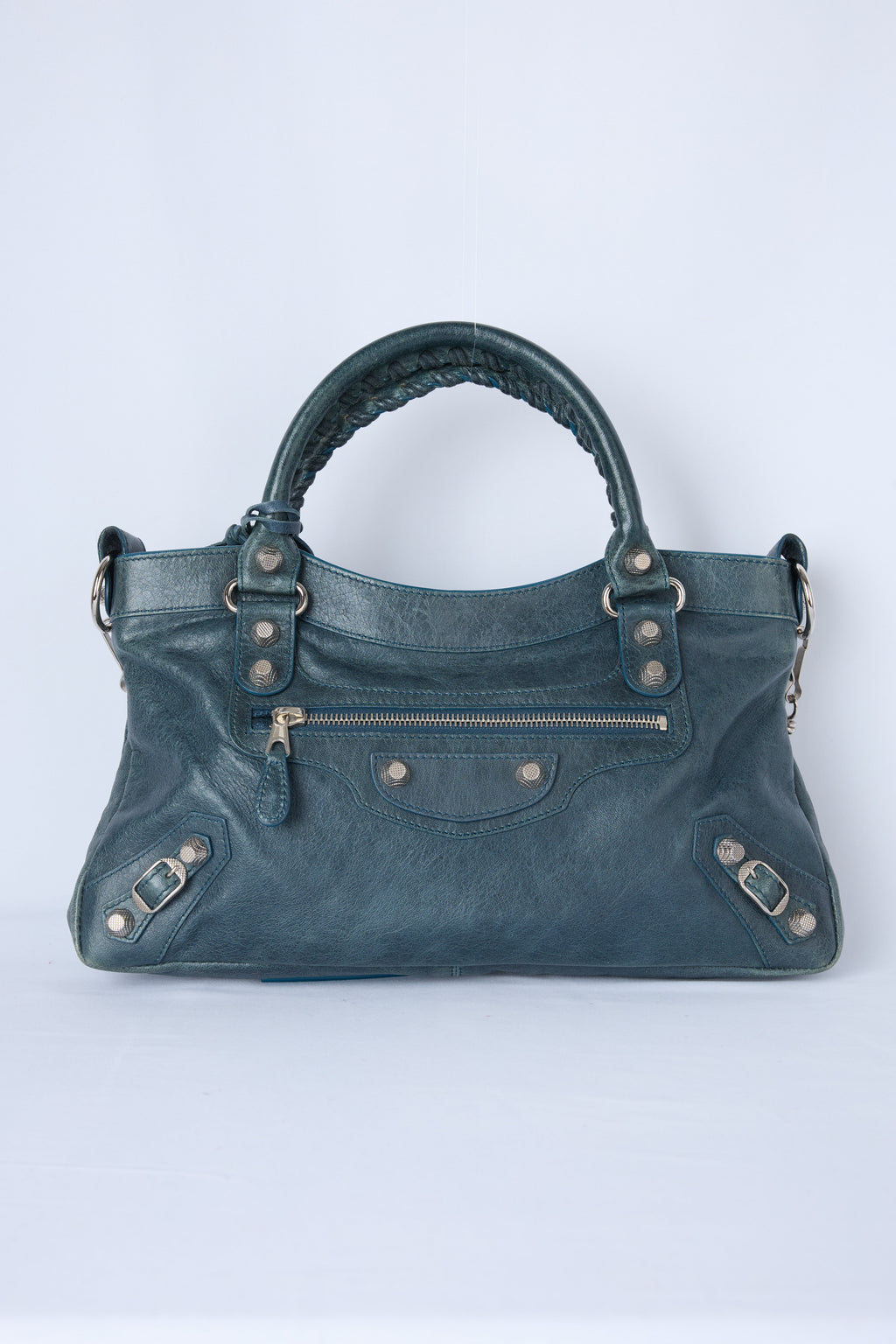 BALENCIAGA TEAL FIRST BAG