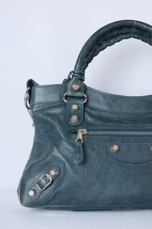 BALENCIAGA TEAL FIRST BAG