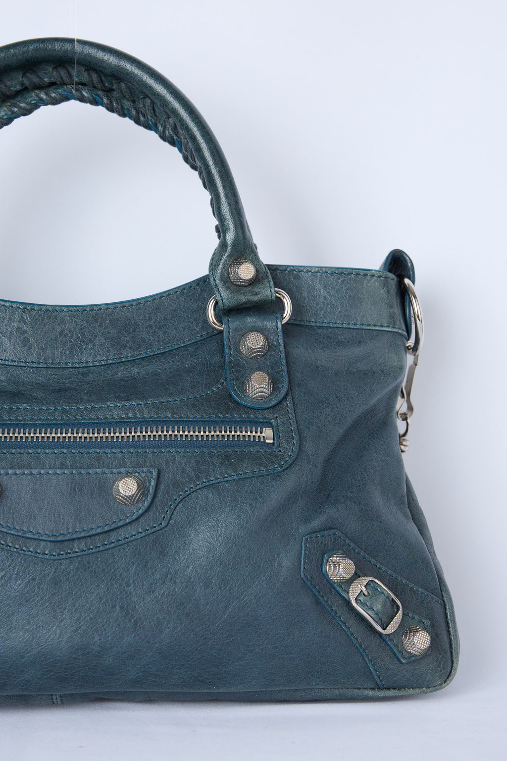 BALENCIAGA TEAL FIRST BAG