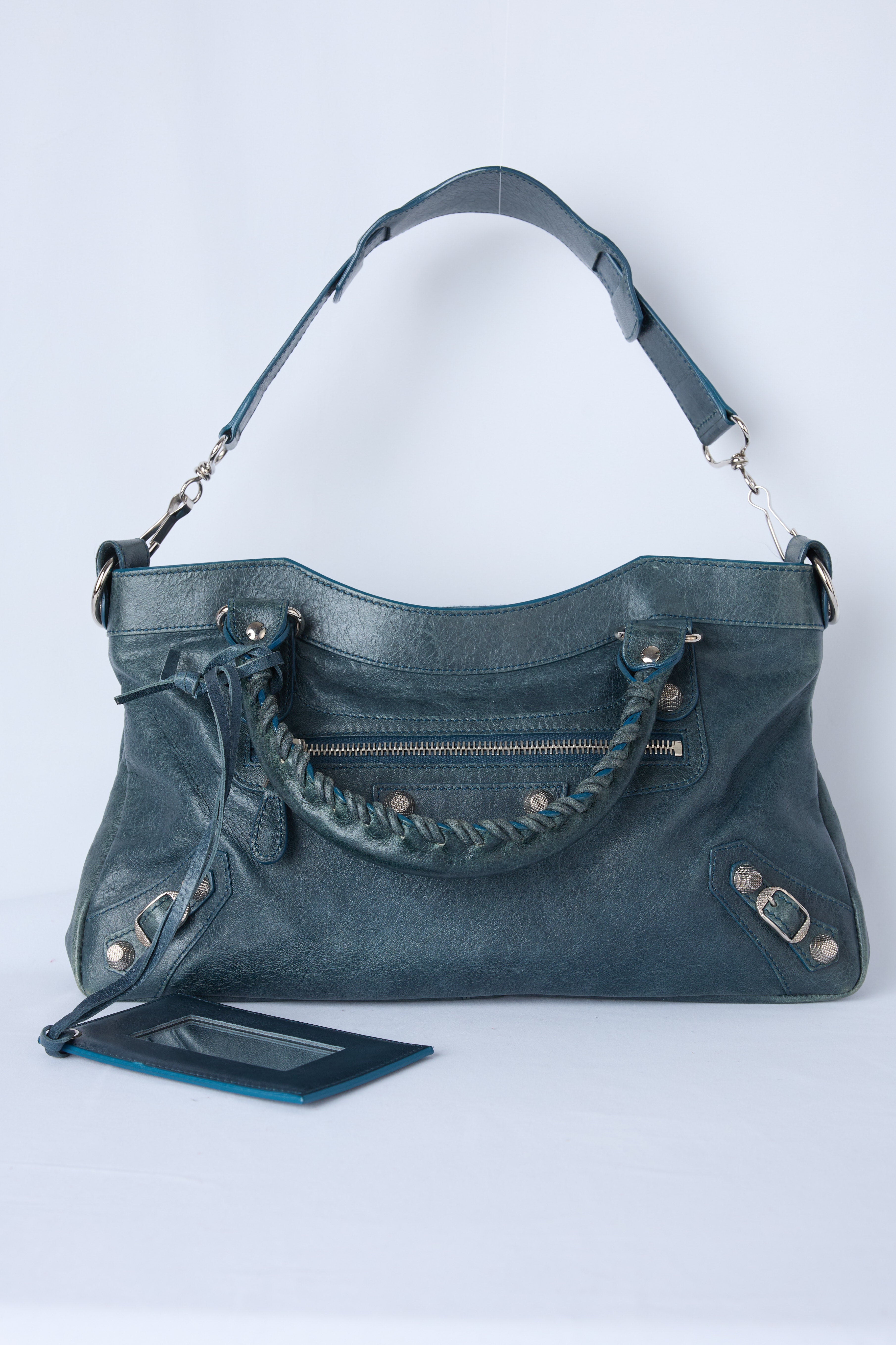 BALENCIAGA TEAL FIRST BAG