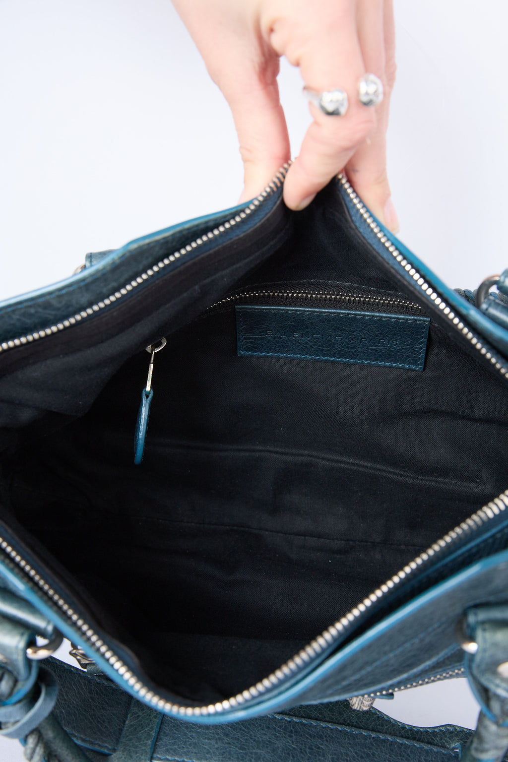 BALENCIAGA TEAL FIRST BAG