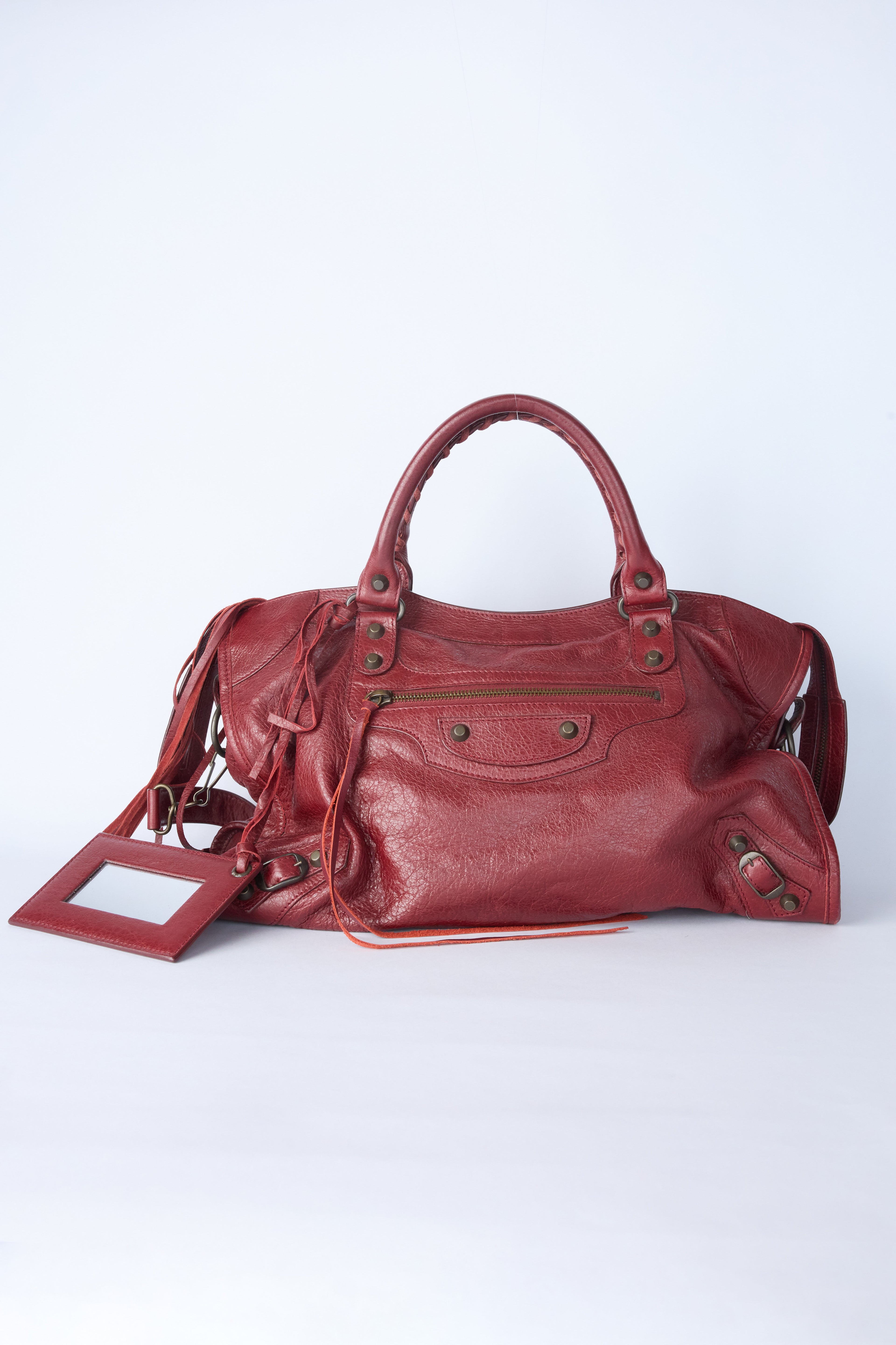 BALENCIAGA RED CITY BAG